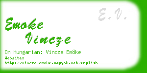 emoke vincze business card